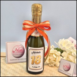 Mini Bottiglie di prosecco personalizzate per 18 Compleanno