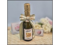 Mini Bottiglie di prosecco personalizzate per 50 Compleanno