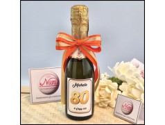 Mini Bottiglie di prosecco personalizzate per 80 Compleanno