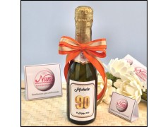 Mini Bottiglie di prosecco personalizzate per 90 Compleanno