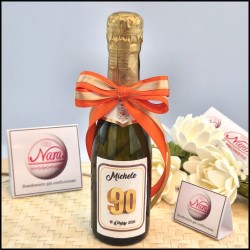 Mini Bottiglie di prosecco personalizzate per 90 Compleanno