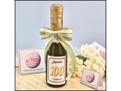 Mini Bottiglie di prosecco personalizzate per 100 Compleanno