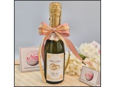 Bomboniere mini Prosecco per Matrimonio con fedi incrociate
