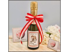 Bomboniere mini Prosecco con Sposini in Vespa