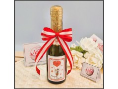 Mini Bomboniere Prosecco con Sposini Su Mongolfiera