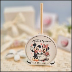 Bomboniera Matrimonio Profumatore Personalizzato a tema Minnie e Topolino