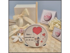 Profumatore per matrimonio Con sposini su mongolfiera