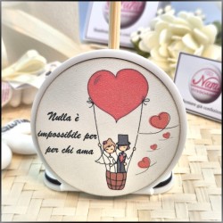 Profumatore per matrimonio Con sposini su mongolfiera