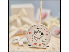 Profumatore Personalizzato per matrimonio con sposini stilizzati