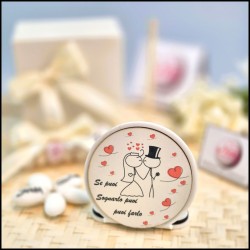 Bomboniera Matrimonio Profumatore personalizzato Con sposini Stilizzati