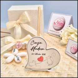 Profumatore a cuore Personalizzato per matrimonio