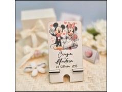 Bomboniera Matrimonio Porta cellulare Personalizzato  a tema Minnie e Topolino