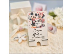 Bomboniera Matrimonio Porta cellulare Personalizzato  a tema Minnie e Topolino