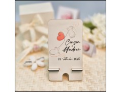 Porta cellulare Personalizzato da matrimonio con due topolini