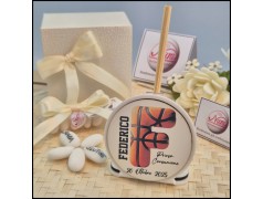 Bomboniera Basket Profumatore Con iniziale del Feteggiato