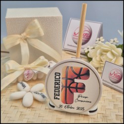 Bomboniera Basket Profumatore Con iniziale del Feteggiato