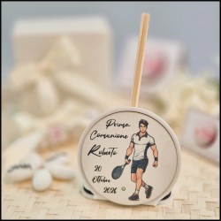 Bomboniere Comunione Profumatore a tema Tennis personalizzato