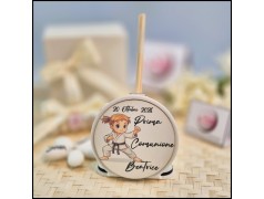 Bomboniere Comunione bambina Karateca profumatore personalizzato