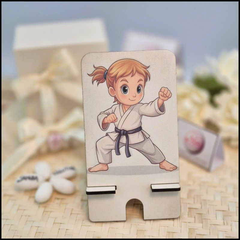 Porta cellulare da bambina Personalizzato a tema Karate