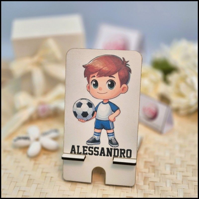 Porta cellulare Personalizzato con calciatore