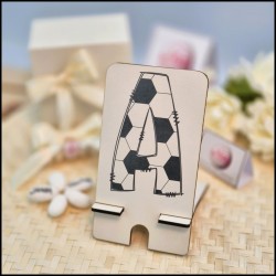 Porta cellulare Personalizzato con Iniziale a tema calcio