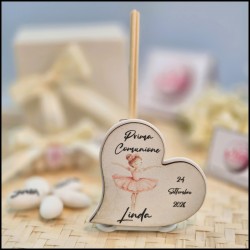 Bomboniera Comunione Ballerina profumatore a cuore