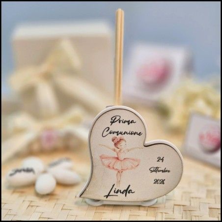 Bomboniera Comunione Ballerina profumatore a cuore