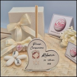 Bomboniera Comunione bambina profumatore personalizzato