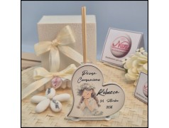 Bomboniera Comunione bambina profumatore Con Icona sacra