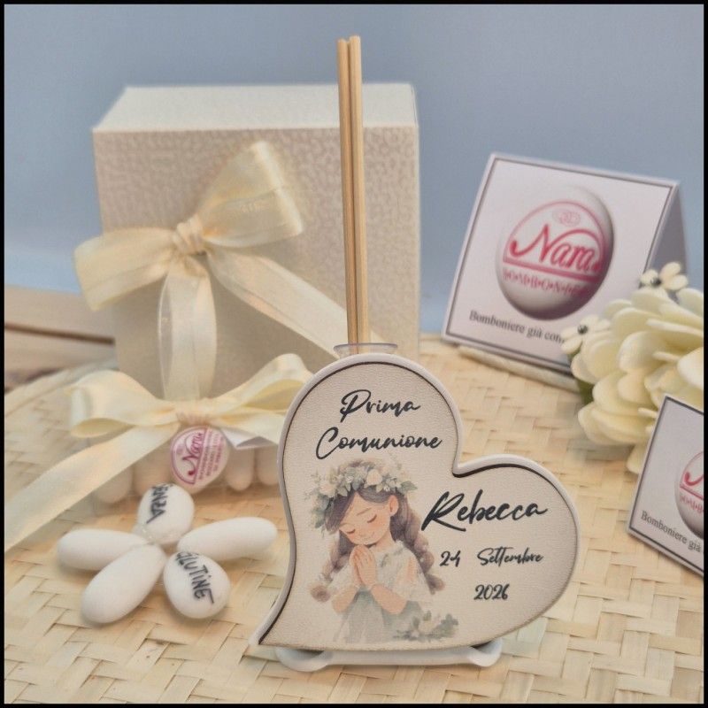 Bomboniera Comunione bambina profumatore Con Icona sacra