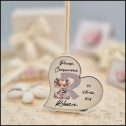 Bomboniera Comunione Bambina Profumatore con Iniziale personalizzata