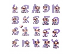 Alfabeto Bomboniera Comunione Bambina Profumatore con Iniziale personalizzata