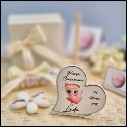 Bomboniera Comunione Bambina Profumatore a cuore Ballerina Cappuccina