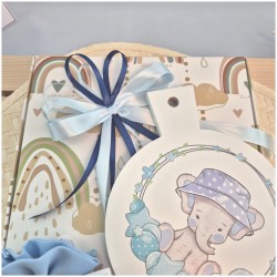 Sottopentola Claraluna con Elefante Azzurro