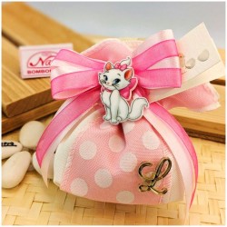 Bomboniera Battesimo o nascita Bambina Calamita a tema Minù Aristogatti