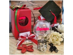 Bomboniera Laurea Lampada Led Idea Brillante con Corona d'Alloro