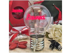 Bomboniera Laurea Lampada Led Scritta Luminosa con Ciondolo Tocco