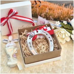 Bomboniera Laurea Portafortuna Ferro di Cavallo e Coccinella