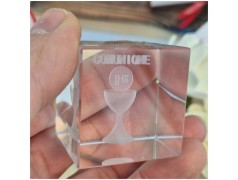 Bomboniera Comunione Lampada Cubo 3D Calice - Base Led e Incisione Nome INCLUSA