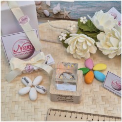 Bomboniera Matrimonio Lampada Cubo 3D Sposi - Base Led e Incisione Nome INCLUSA