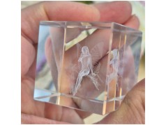 Bomboniera Comunione Bambina Lampada Cubo 3D Fatina - Base Led e Incisione Nome INCLUSA