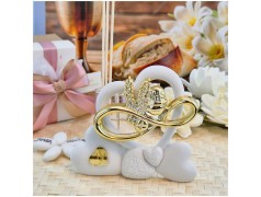 Bomboniera Comunione Calice oro Profumatore in Pietra Leccese e Marmo con nome personalizzato