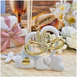 Bomboniera Comunione Calice oro Profumatore in Pietra Leccese e Marmo con nome personalizzato