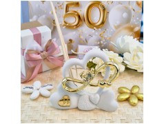 Bomboniera Nozze oro Profumatore in Pietra Leccese e Marmo con nome personalizzato