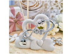 Bomboniera Nozze Argento Profumatore in Pietra Leccese e Marmo con nome personalizzato