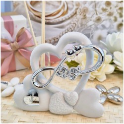 Bomboniera Nozze Argento Profumatore in Pietra Leccese e Marmo con nome personalizzato