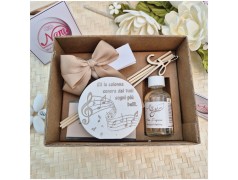 Bomboniera Tema Musica Profumatori in Pietra Leccese e Marmo con Iniziale personalizzata