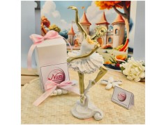 Bomboniera Comunione Ballerina in Posa Arabesque Resina e Oro