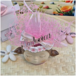 Bomboniera Comunione Bimba Vasetto Porta Pianta con Nome Personalizzato panorama