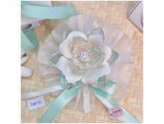 Bomboniera Matrimonio Debora Carlucci Fiore Piccolo in Cristallo e Porcellana Bianca con punto luce